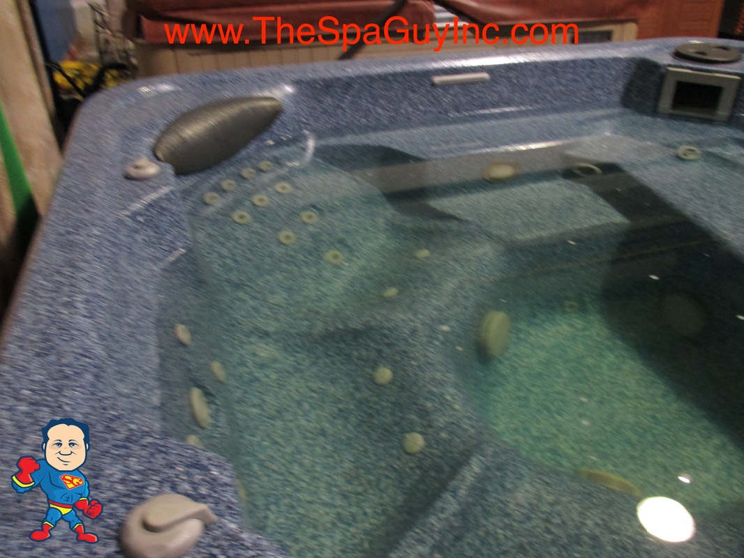Hydrospa 91x91 2 Pumps, Blower and Waterfall THE SPA GUY Hot Tubs